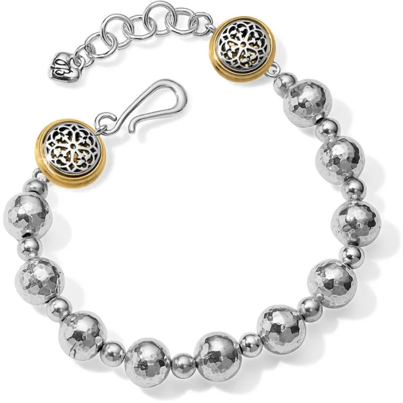 Ferrara Hammered Bead Bracelet sold by Brighton