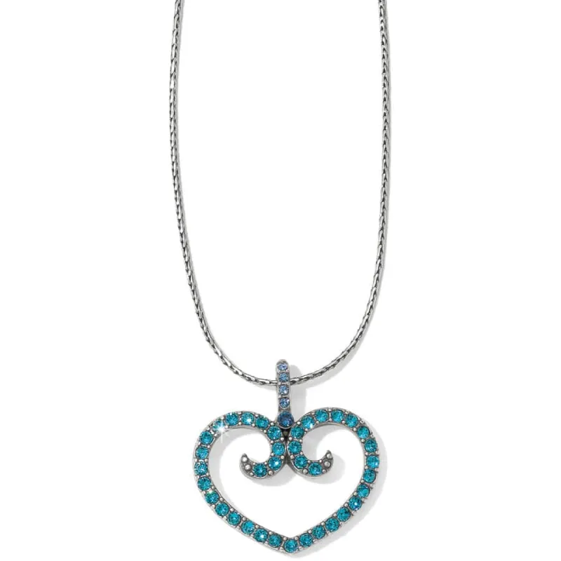 Sea of Love Reversible Petite Heart Necklace sold by Brighton