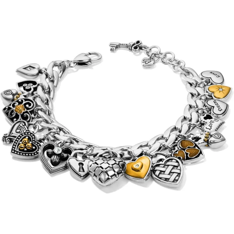 One Heart Charm Bracelet sold by Brighton