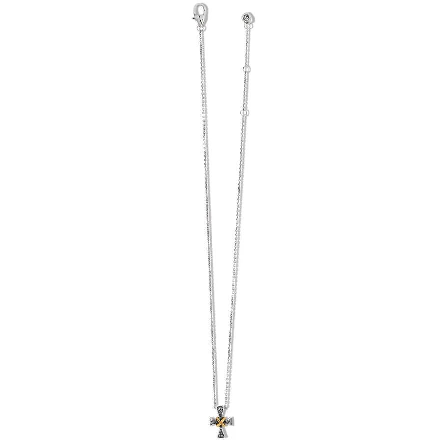 Meridian Two Tone Mini Cross Necklace sold by Brighton product image thumbnail 2