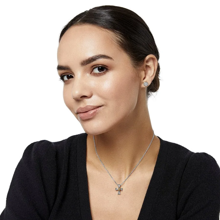 Meridian Two Tone Mini Cross Necklace sold by Brighton product image thumbnail 3