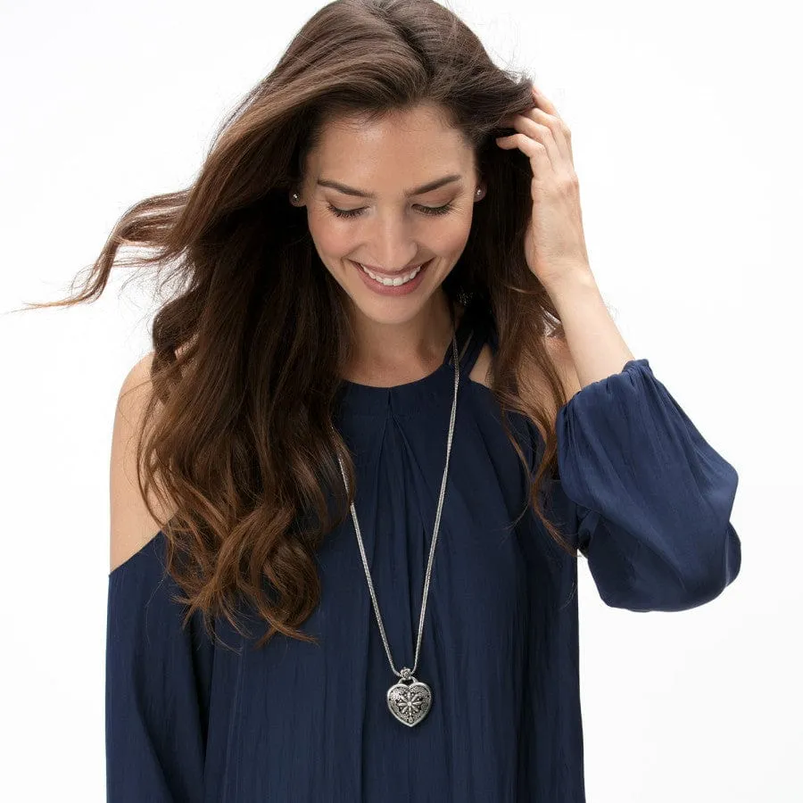 Floral Heart Locket Necklace sold by Brighton product image thumbnail 5