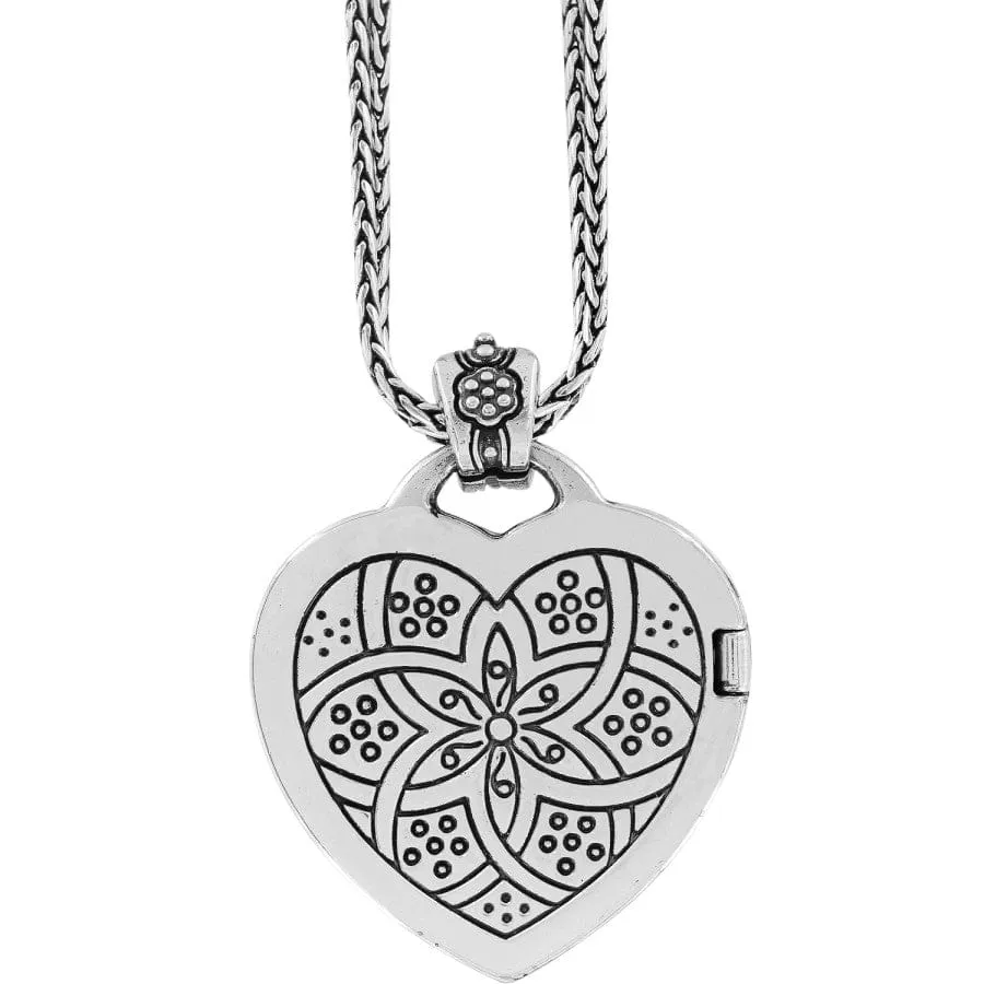 Floral Heart Locket Necklace sold by Brighton product image thumbnail 3