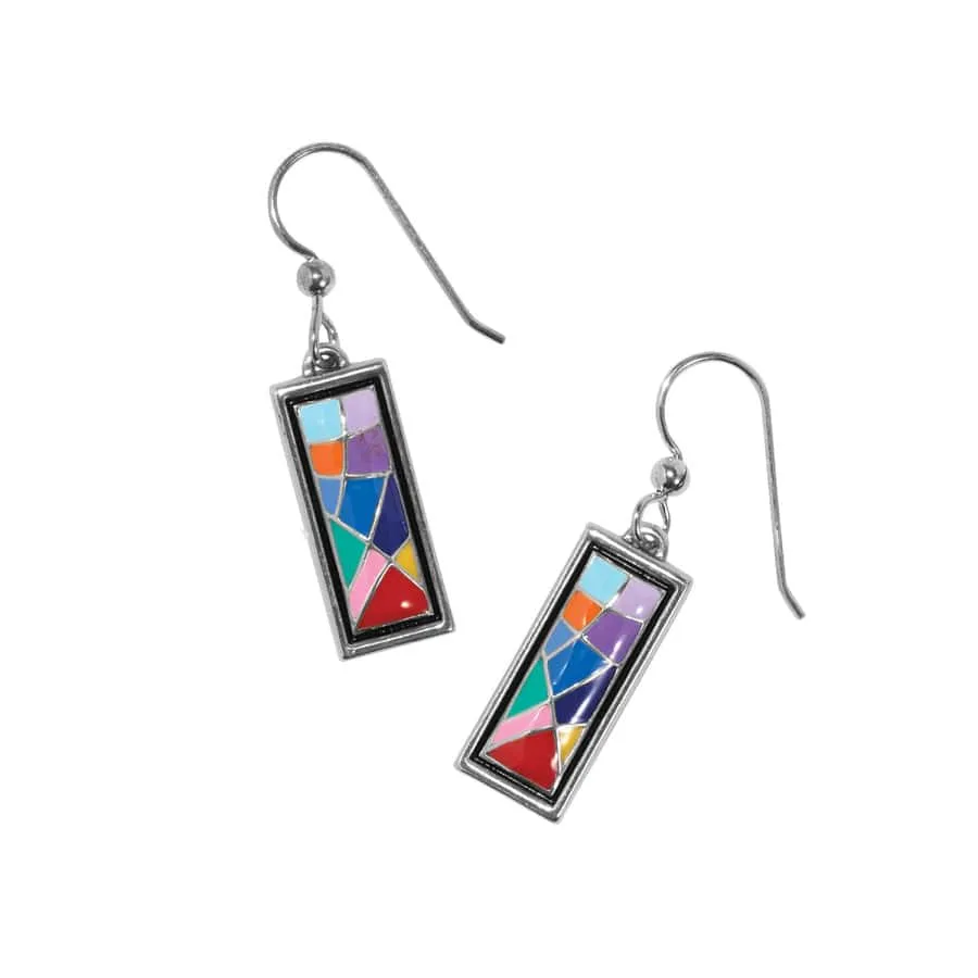 Colormix Block French Wire Earrings sold by Brighton