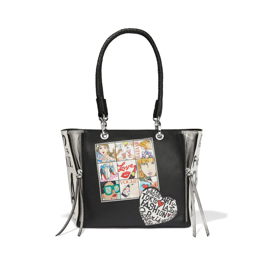 Fashionista Cover Girls Tote sold by Brighton