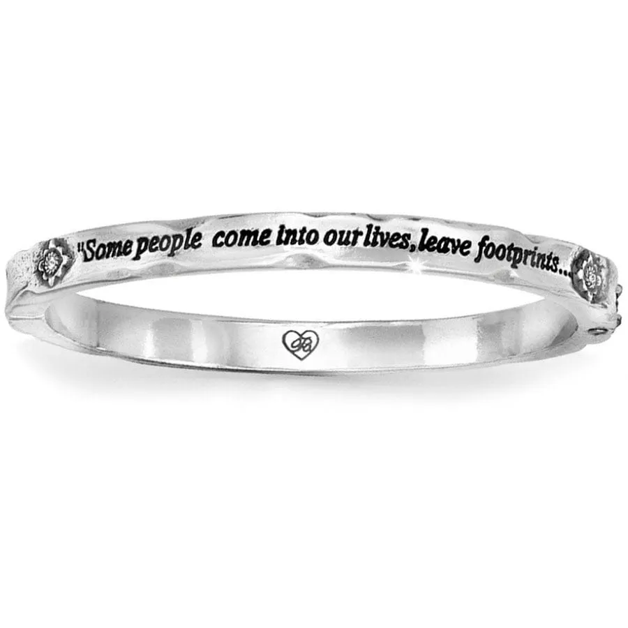 Footprints Hinged Bangle sold by Brighton