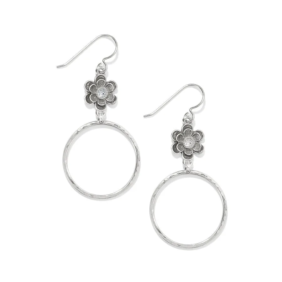 Metal Petal Hoop French Wire Earrings sold by Brighton