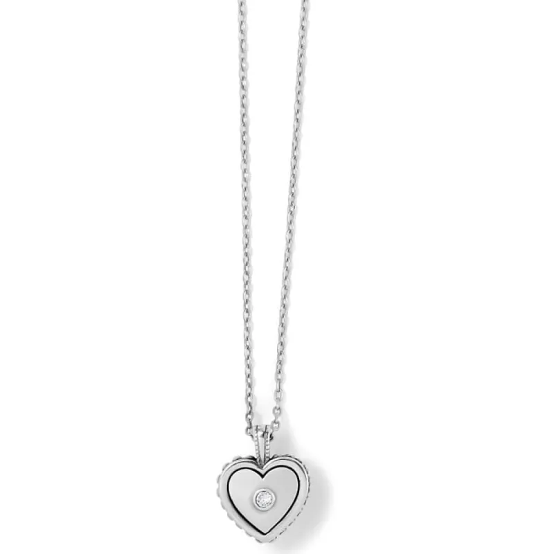 Pretty Tough Bold Heart Petite Necklace sold by Brighton