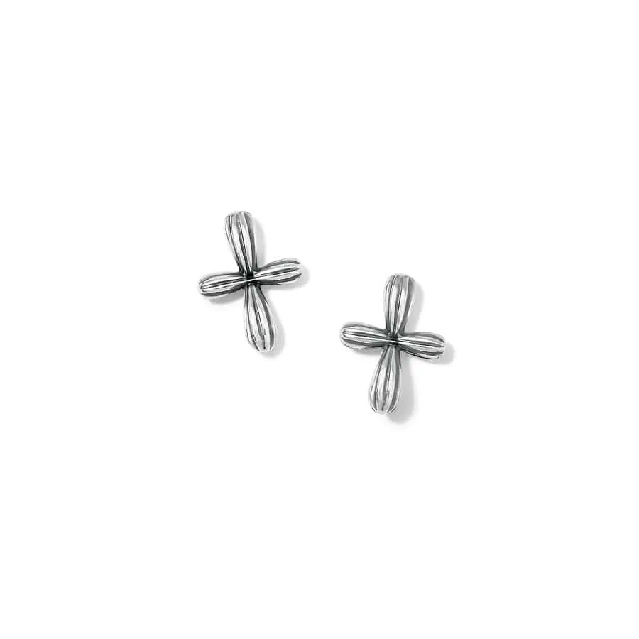 Amphora Cross Post Earrings sold by Brighton
