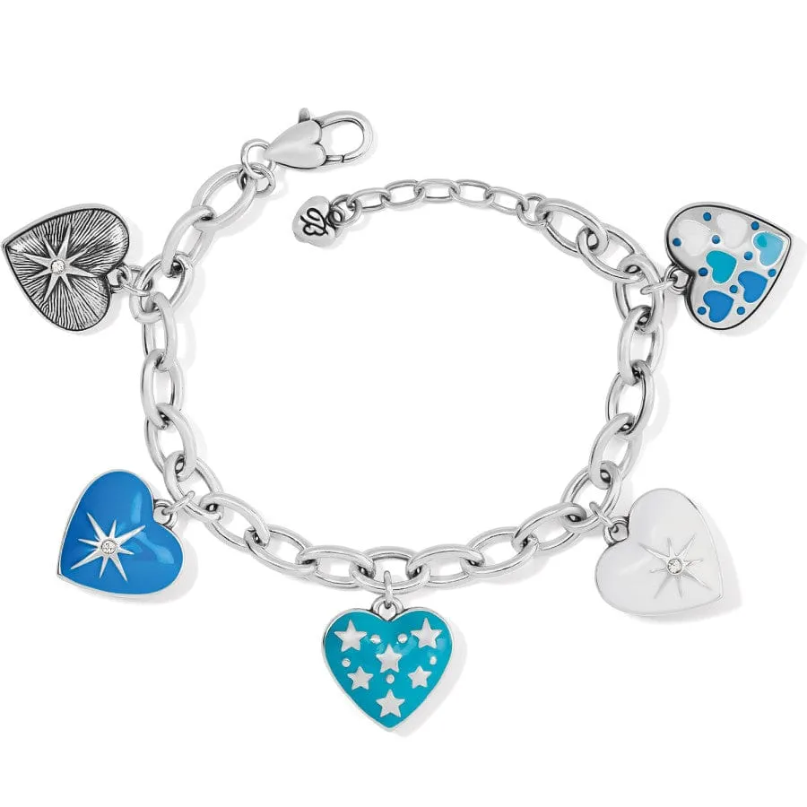 Amore Shades Hearts Charm Bracelet sold by Brighton