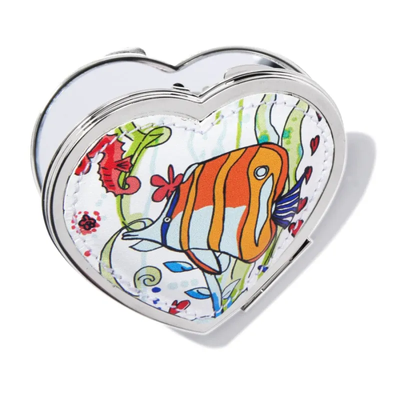 Paradise Cove Heart Compact Mirror sold by Brighton
