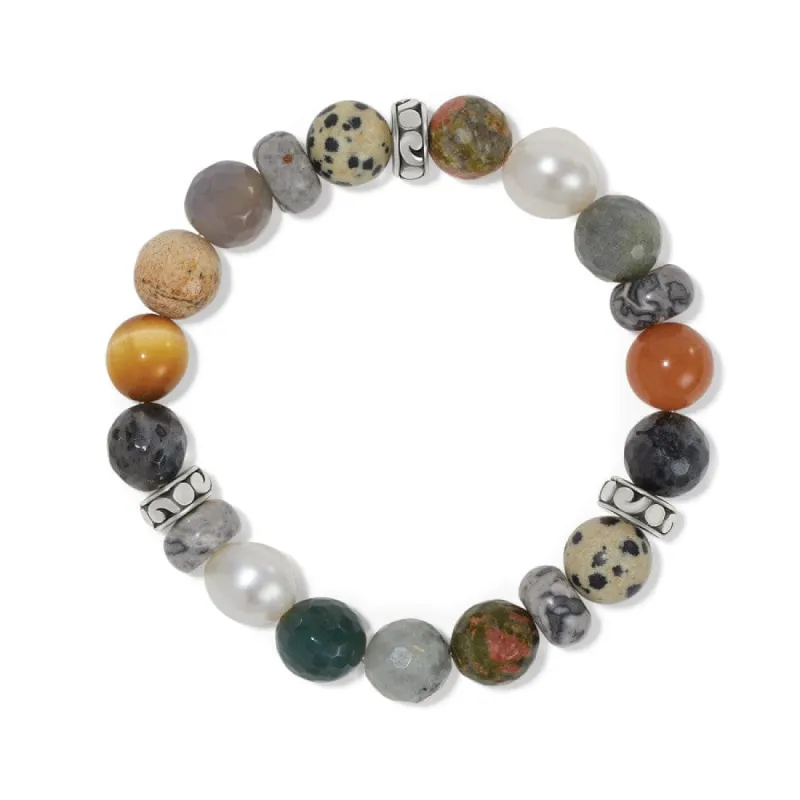 Contempo Desert Pearl Stretch Bracelet sold by Brighton