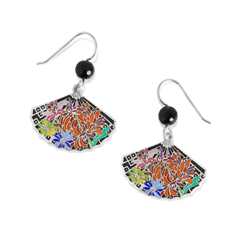 Kyoto In Bloom Fan Earrings sold by Brighton