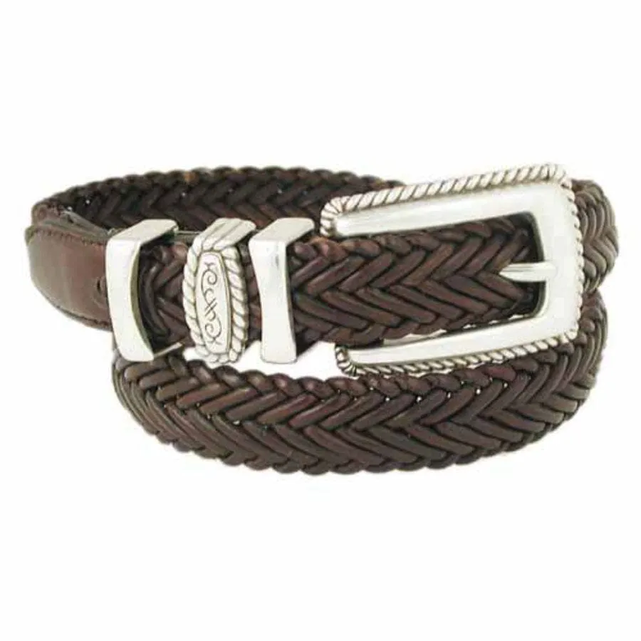 Sierra Narrow Braid Belt sold by Brighton