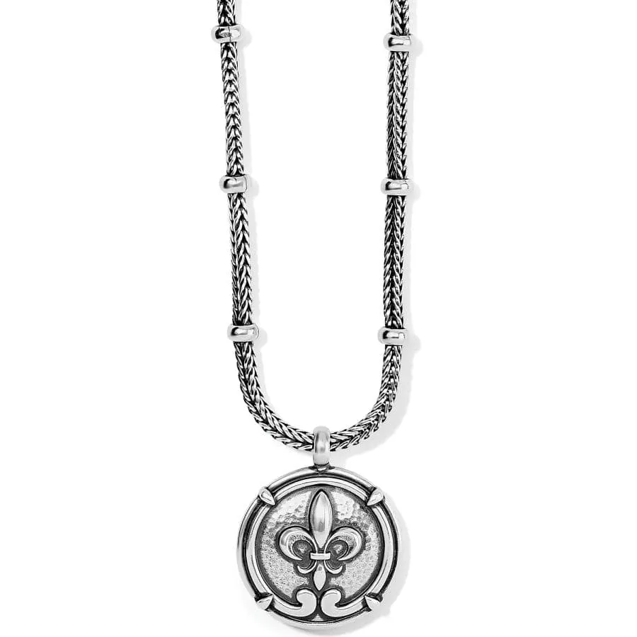 Fleur De Lis Large Coin Necklace sold by Brighton