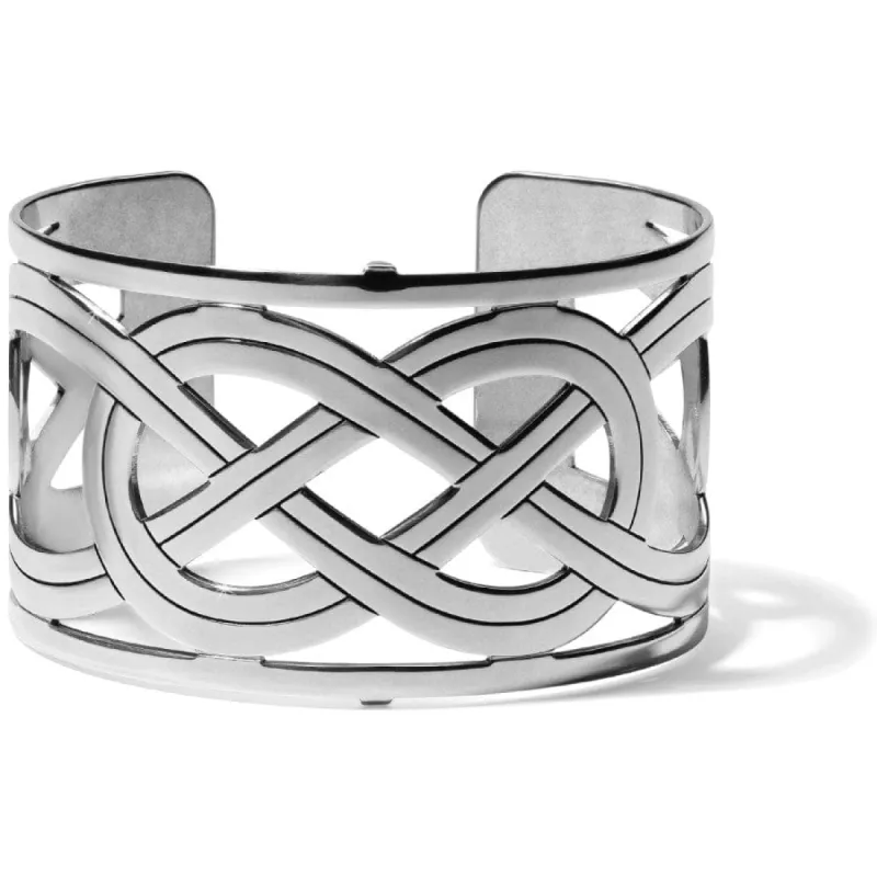 Christo Interlok Wide Cuff Bracelet sold by Brighton