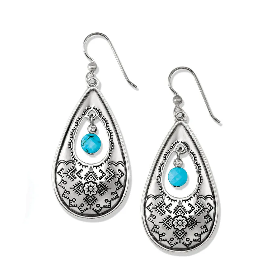 Mosaic Paseo Teardrop French Wire Earrings sold by Brighton
