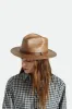 Messer Straw Fedora - Toffee sold by Brixton