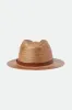 Messer Straw Fedora - Toffee sold by Brixton