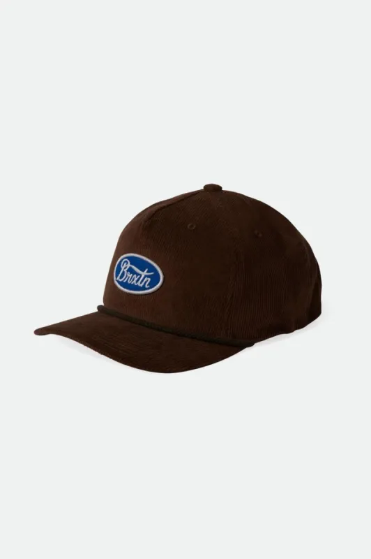 Parsons Netplus MP Snapback - Sepia sold by Brixton