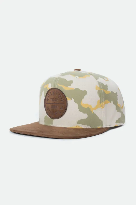 Oath III Snapback - Desert Camo/Coconut made by Brixton