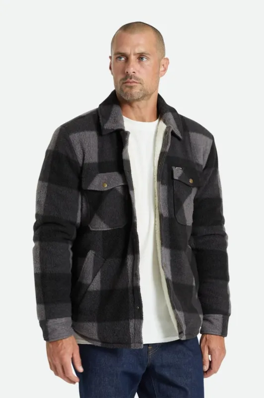 Durham Arctic Stretch Fleece Jacket - Black/Charcoal sold by Brixton