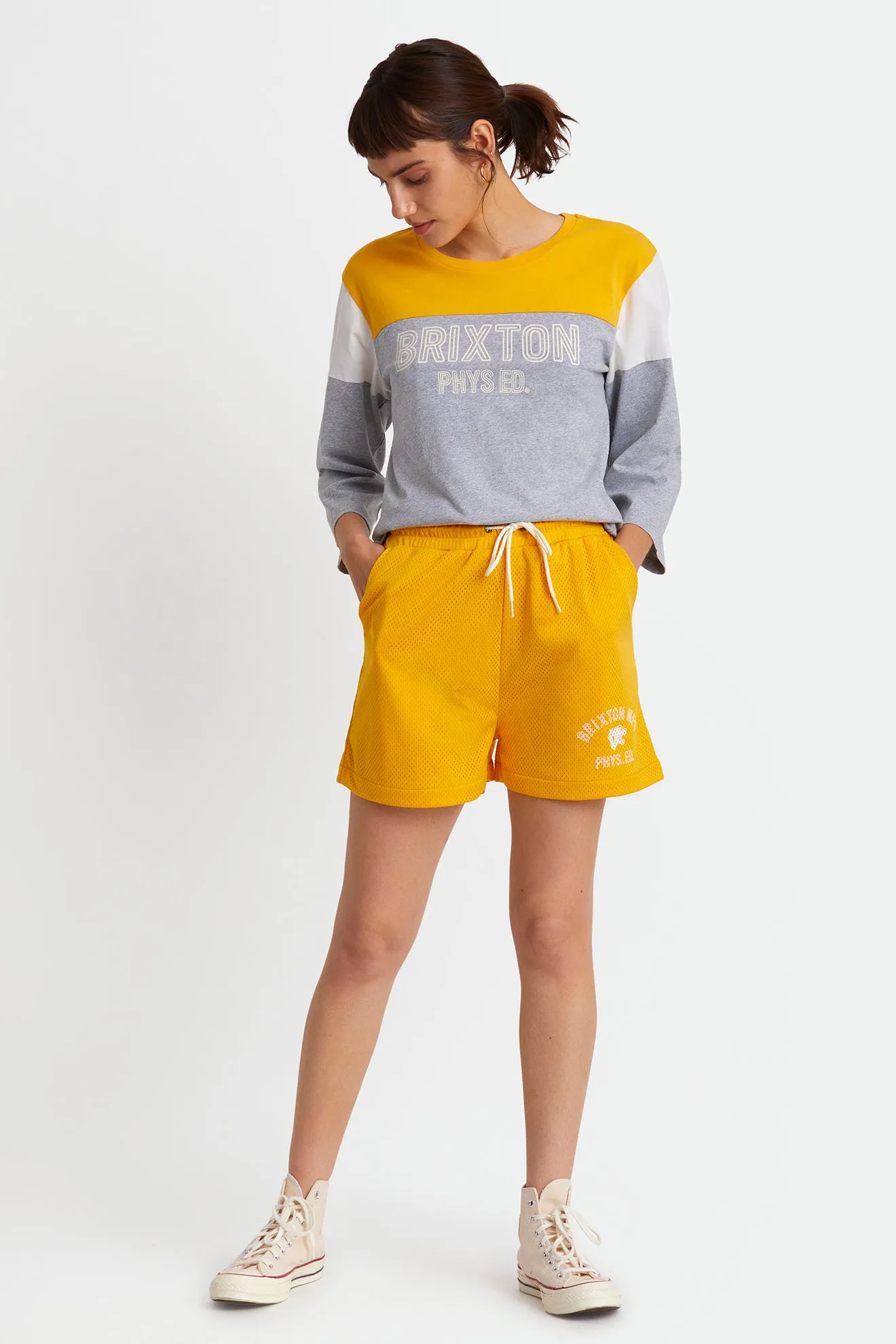 Phys. Ed. Football Tee - Heather Grey sold by Brixton product image thumbnail 4