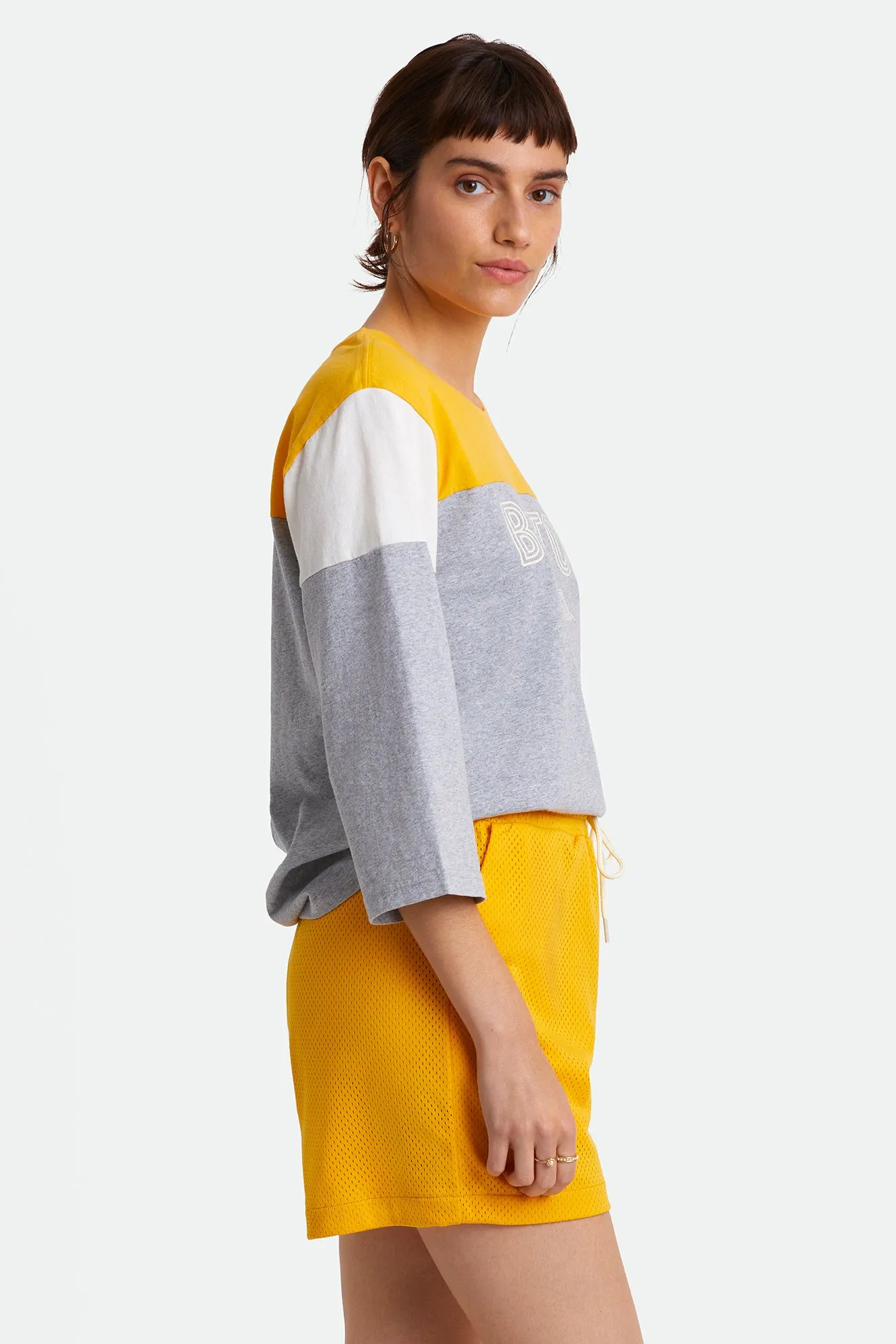 Phys. Ed. Football Tee - Heather Grey sold by Brixton product image thumbnail 2