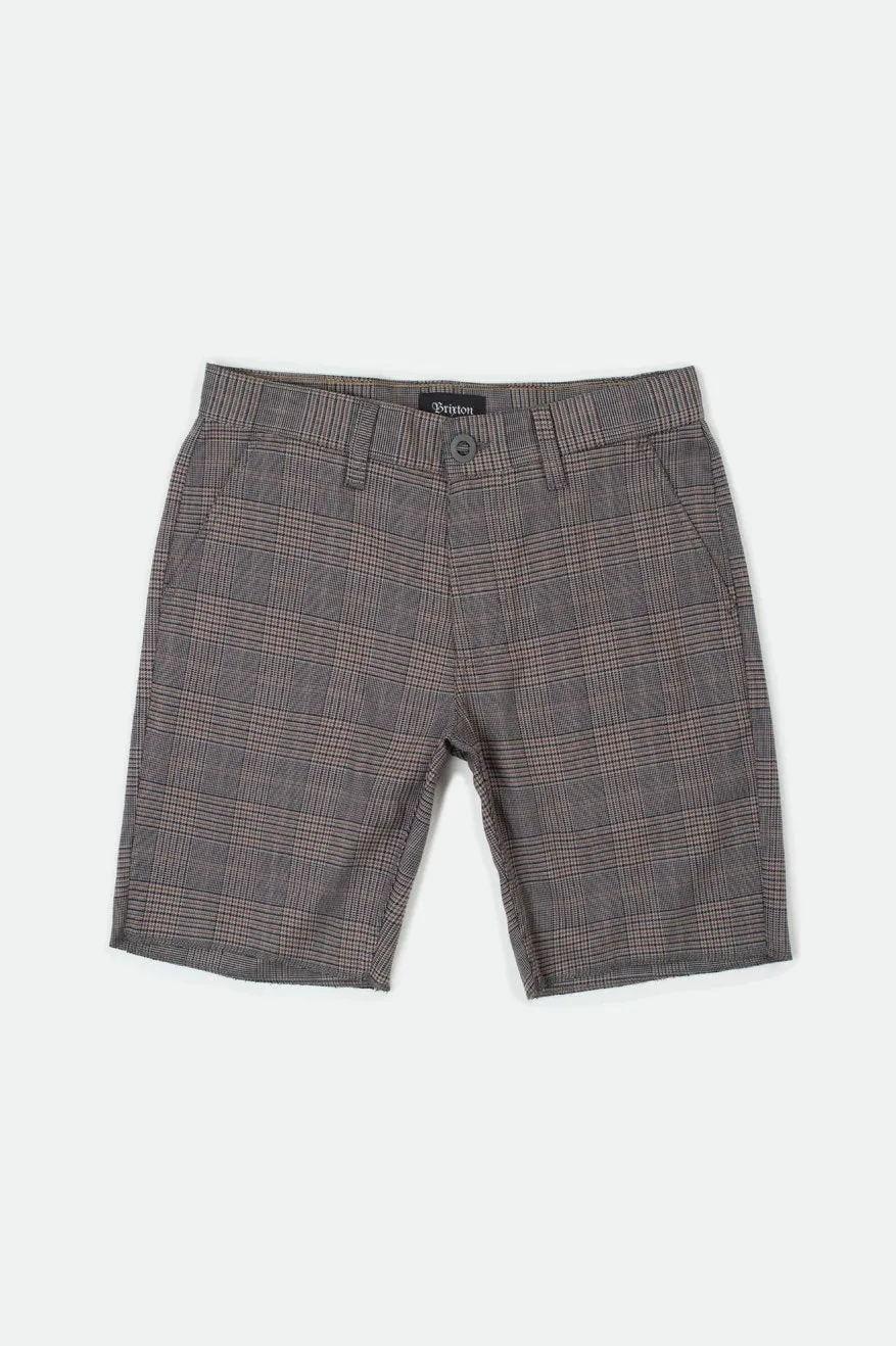 Toil II Short - Grey Plaid sold by Brixton product image thumbnail 3
