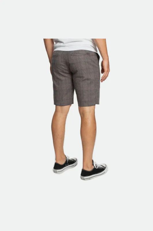 Toil II Short - Grey Plaid sold by Brixton
