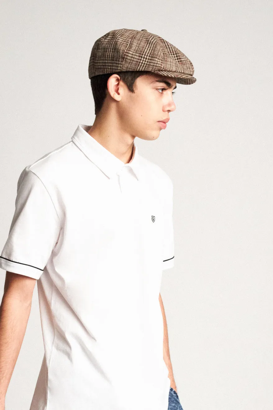 Brood Snap Cap - Khaki Plaid sold by Brixton