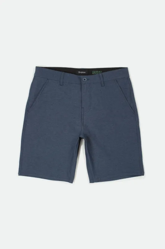 Toil LTD Crossover Short - Heather/Navy sold by Brixton
