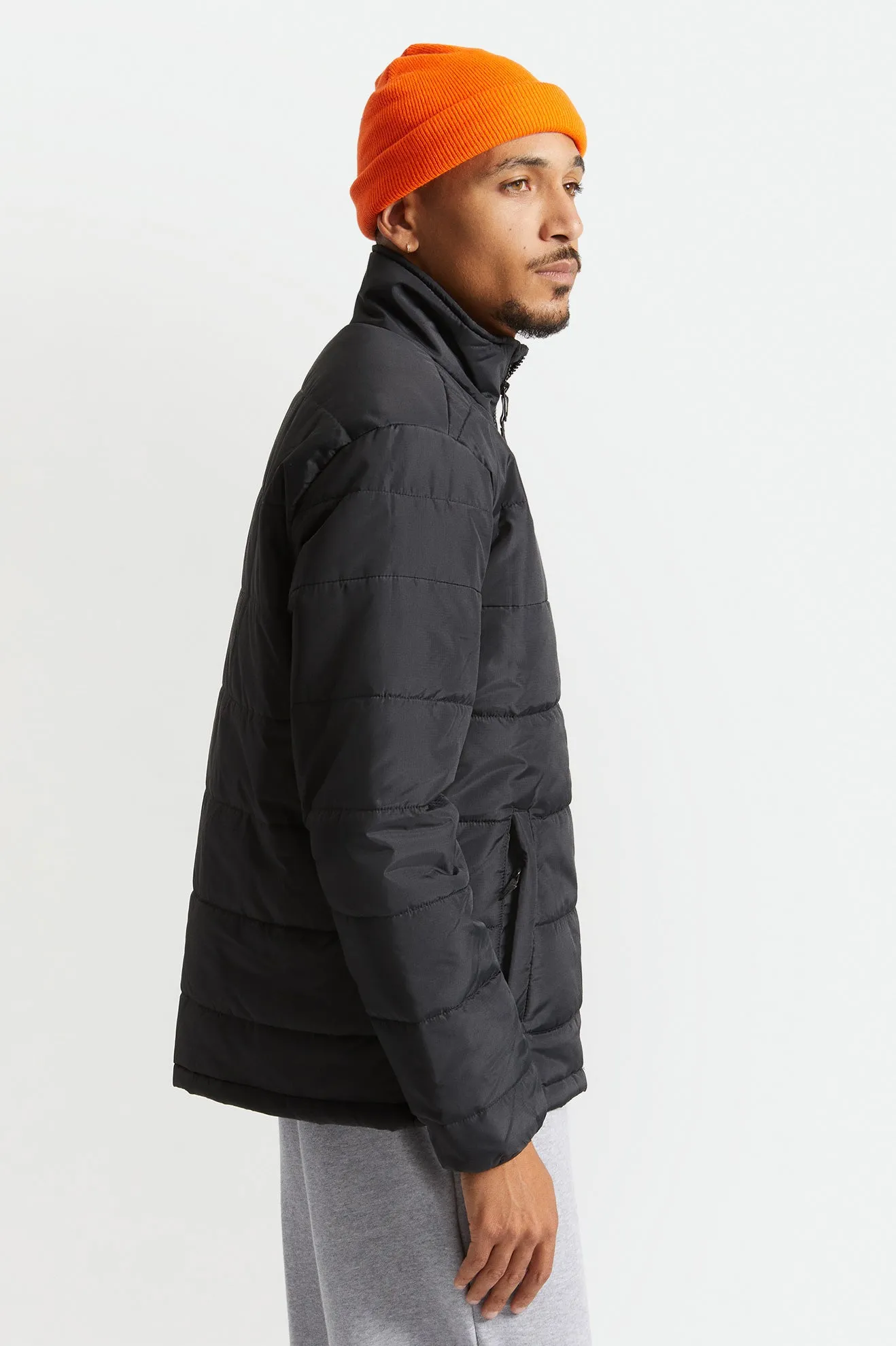 Cass Puffer Jacket - Black sold by Brixton product image thumbnail 3