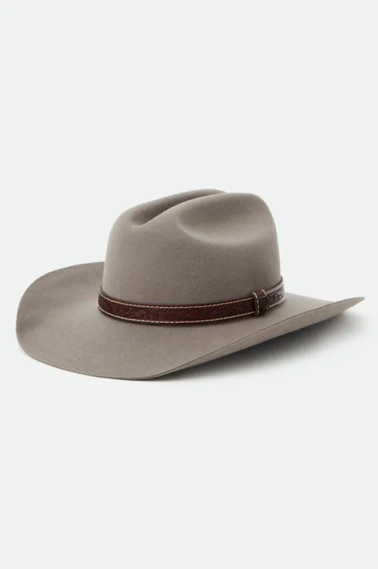 Fender Paycheck Cowboy Hat - Wolf Grey sold by Brixton