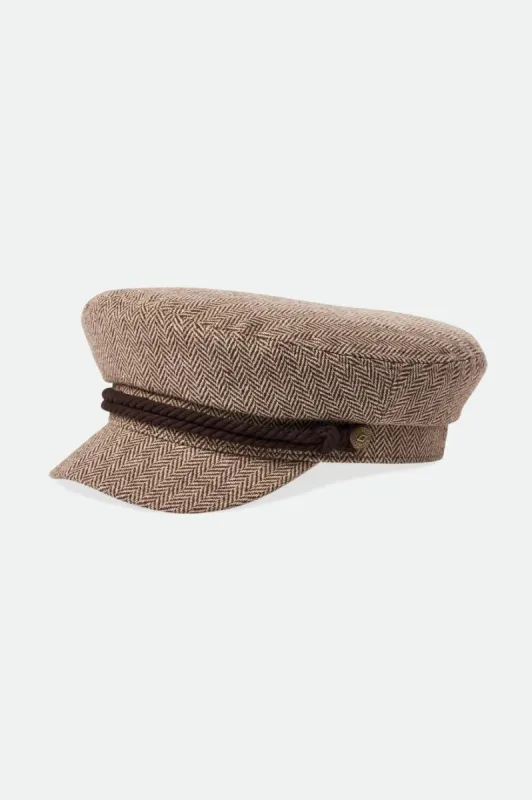 Fiddler Fisherman Cap - Dark Earth/Sand sold by Brixton