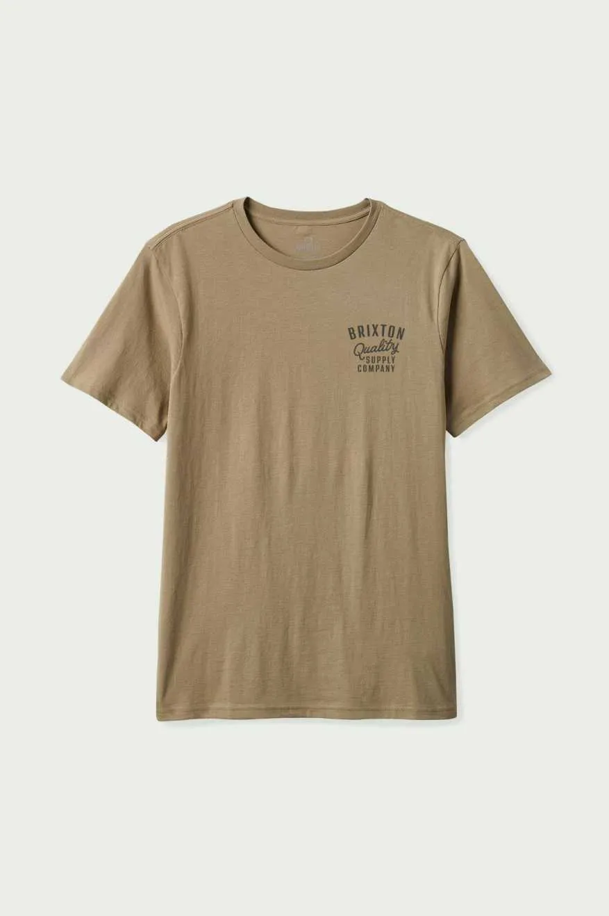 Hubal S/S Tailored T-Shirt - Oatmeal sold by Brixton