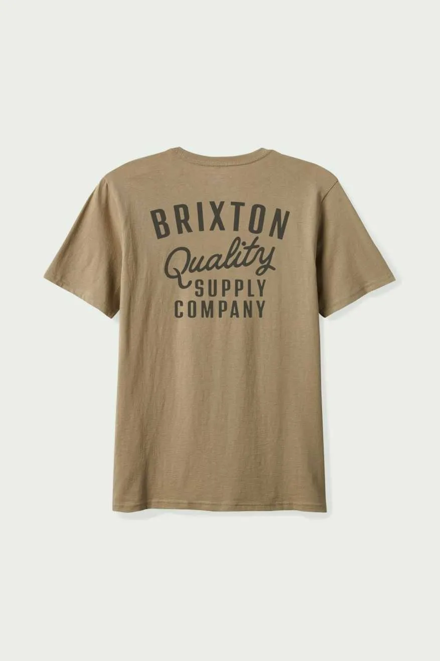 Hubal S/S Tailored T-Shirt - Oatmeal sold by Brixton product image thumbnail 2