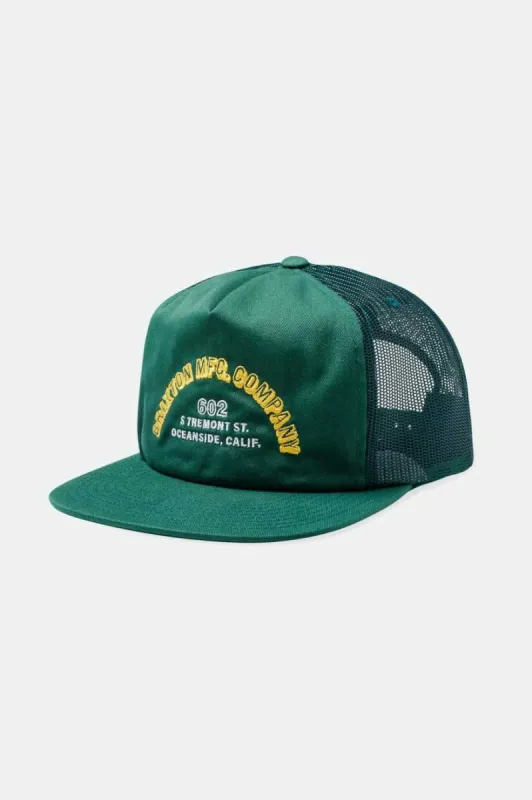 Haven Trucker Snapback - Trekking Green/Trekking Green sold by Brixton