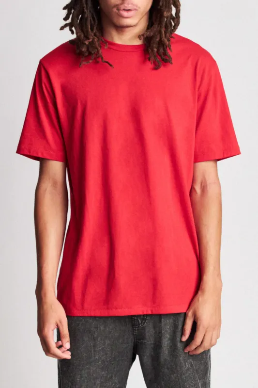 Basic S/S Premium Tee - Scarlet sold by Brixton