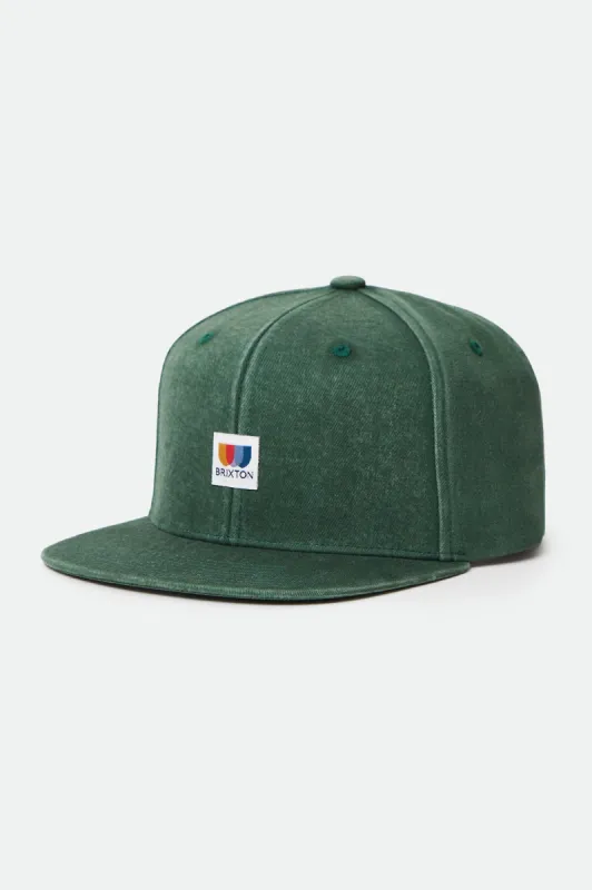 Alton MP Snapback - Washed Silver Pine sold by Brixton