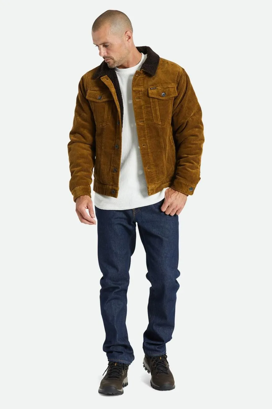 Cable Sherpa Lined Trucker Jacket - Brass sold by Brixton product image thumbnail 4