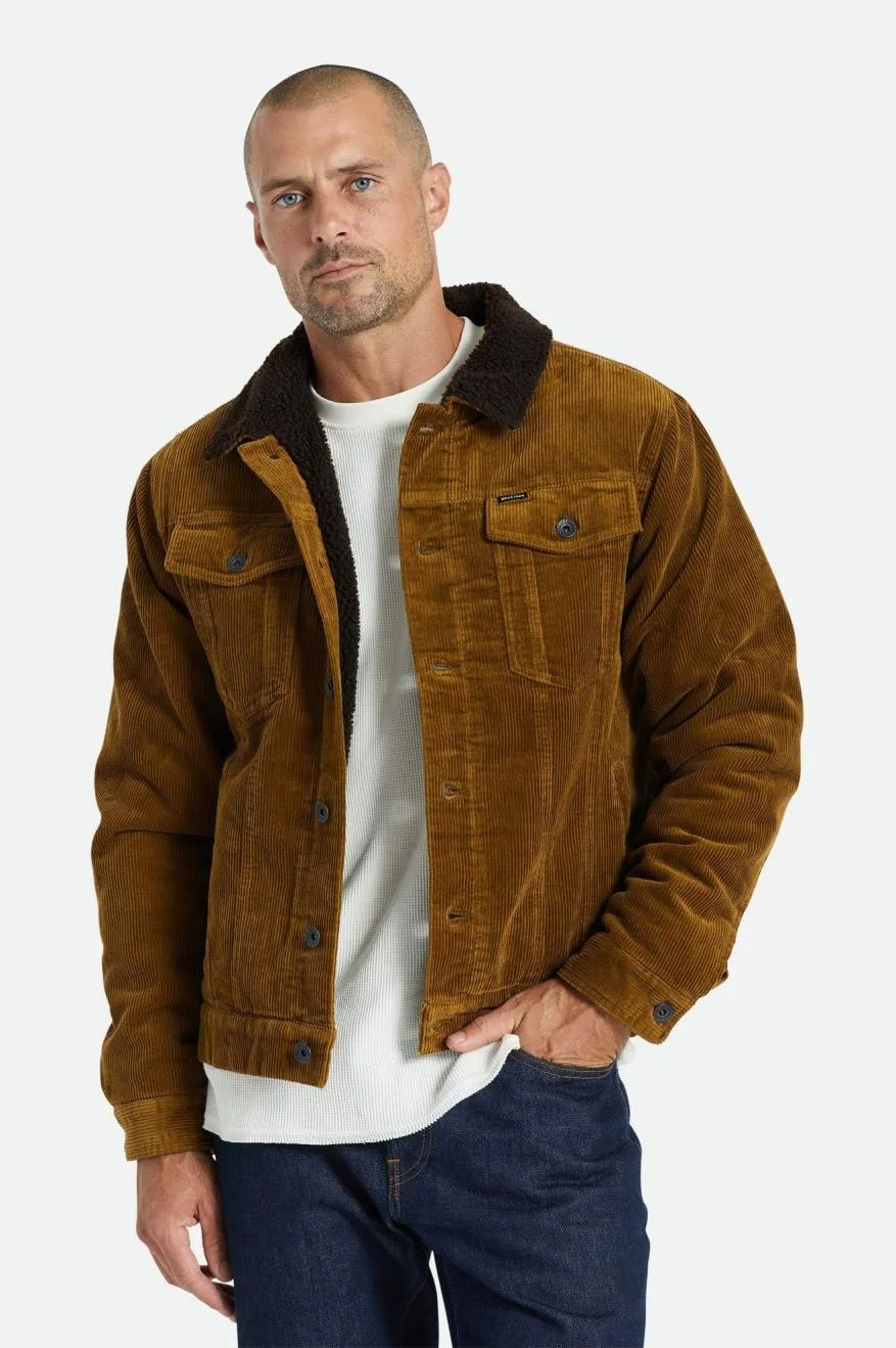 Cable Sherpa Lined Trucker Jacket - Brass sold by Brixton product image thumbnail 3
