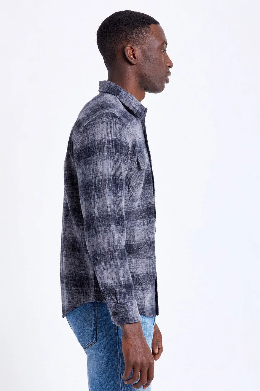 Bowery Reserve L/S Flannel - Black/Grey Mix sold by Brixton product image thumbnail 4