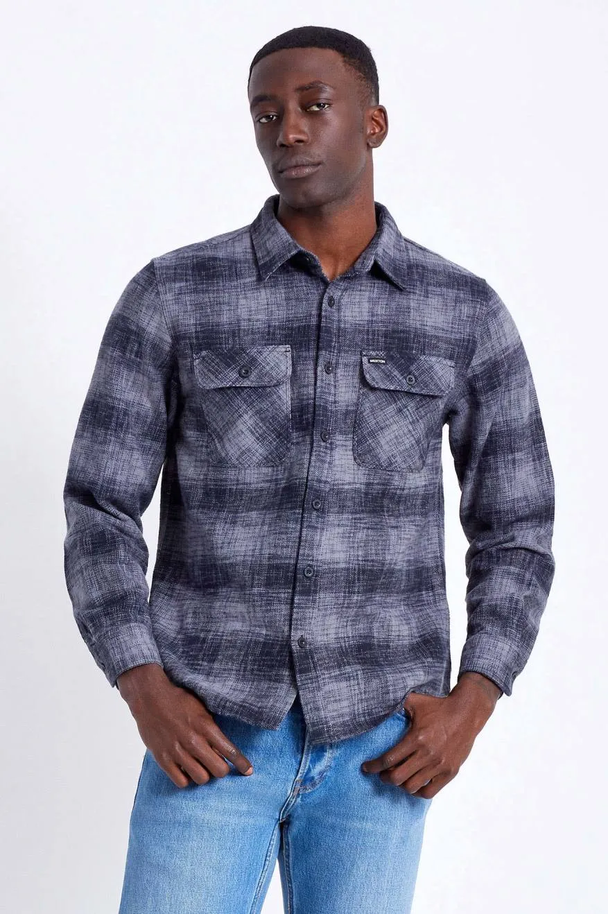 Bowery Reserve L/S Flannel - Black/Grey Mix sold by Brixton product image thumbnail 2