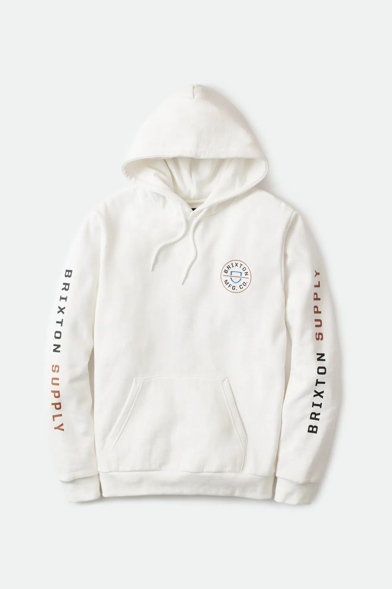 Crest Hood - Off White/Caramel/Black sold by Brixton