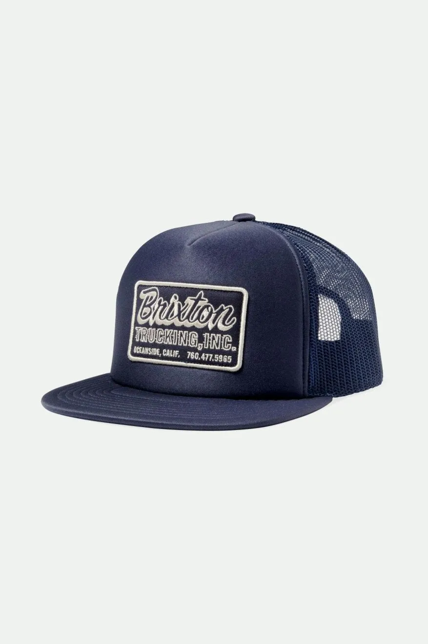 Inc. Netplus HP Trucker Hat - Navy/Navy sold by Brixton
