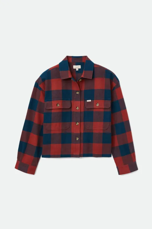 Bowery Women's L/S Flannel - Captain Blue sold by Brixton