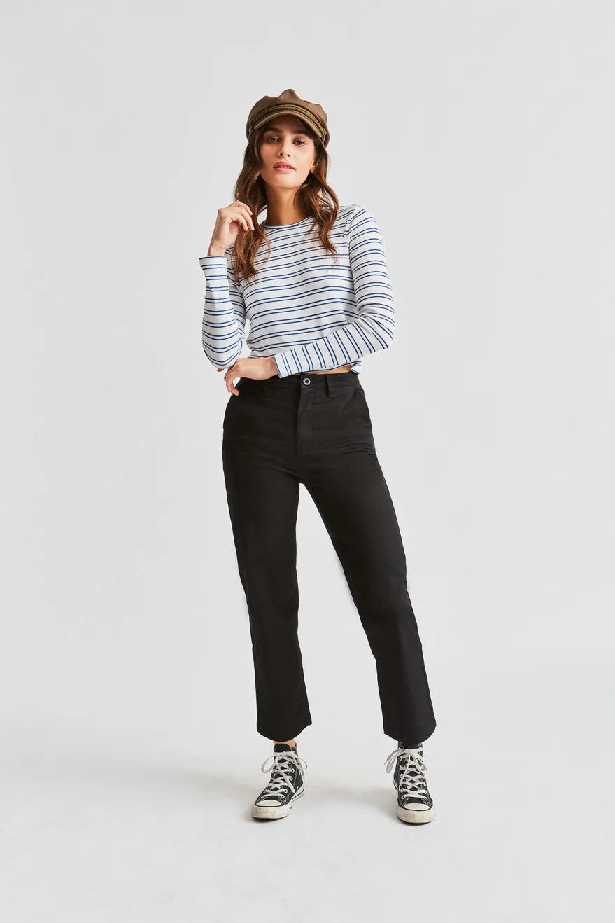 Lily Crop L/S Knit - White sold by Brixton product image thumbnail 4