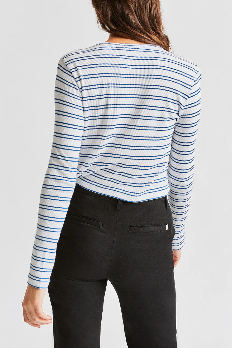 Lily Crop L/S Knit - White sold by Brixton product image thumbnail 3