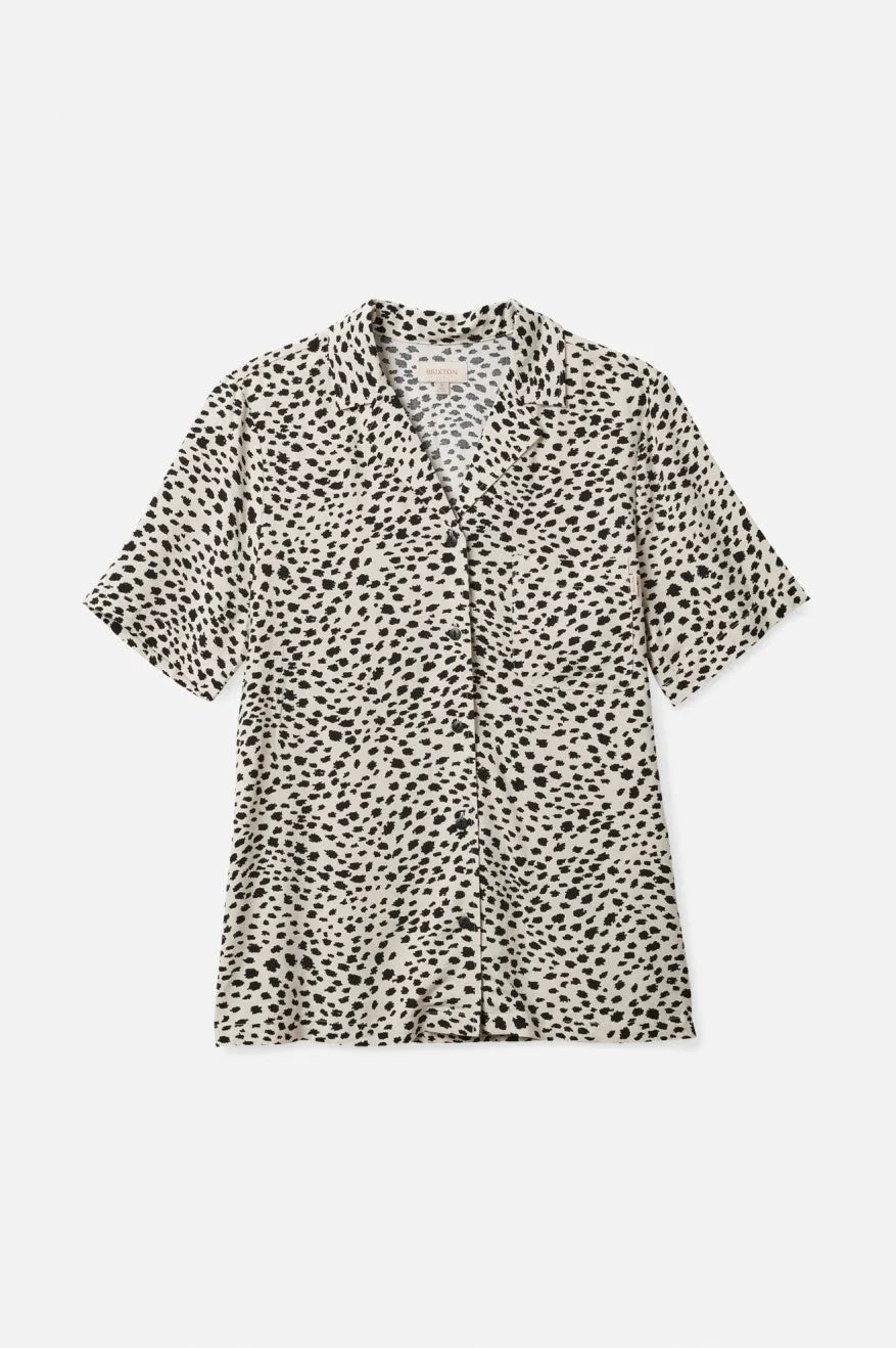 Bunker Cheetah Boyfriend S/S Woven - Beige sold by Brixton product image thumbnail 5